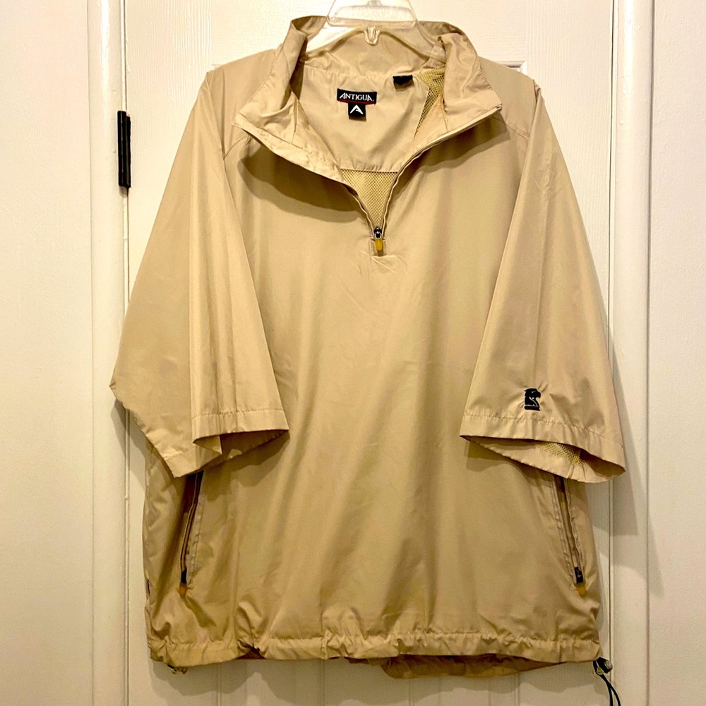 Men’s Antigua short sleeve Golf windbreaker. Size Large